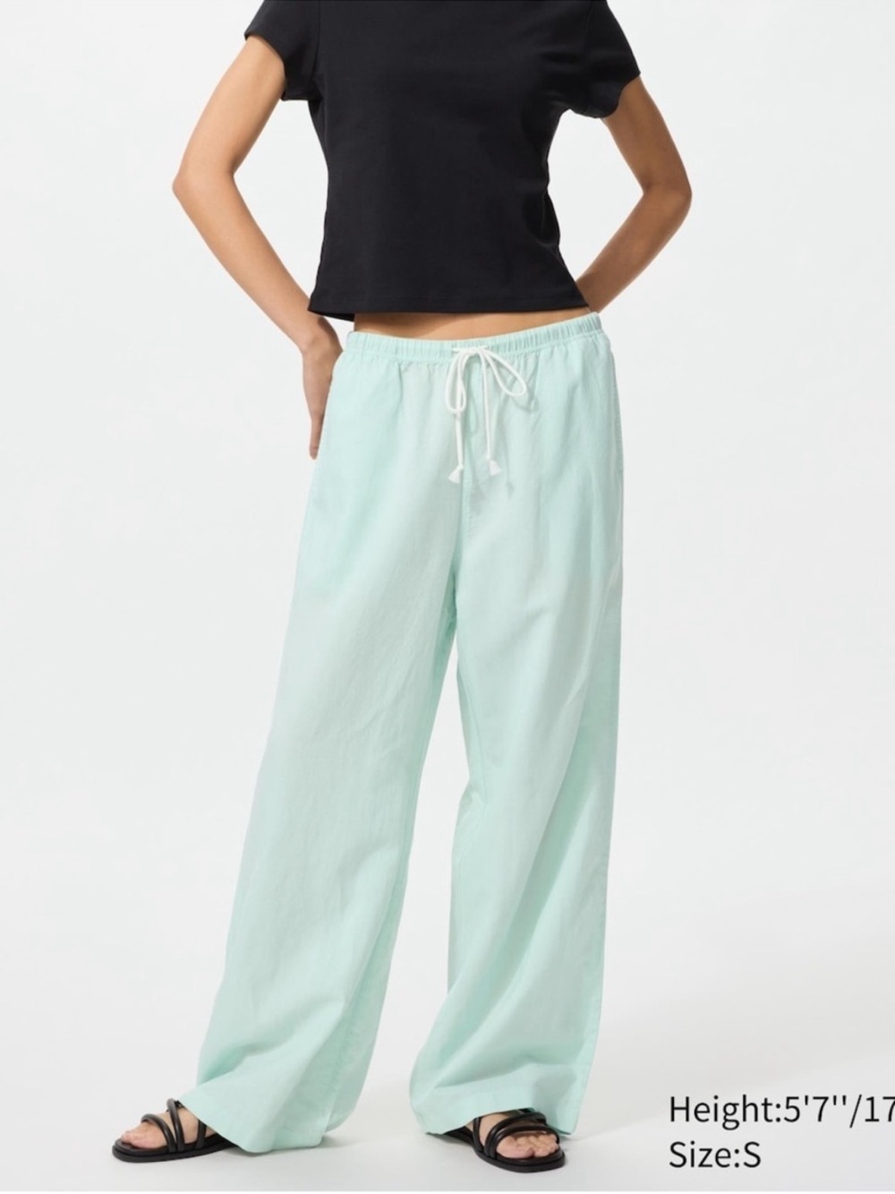 Uniqlo Linen Blend Easy Pants